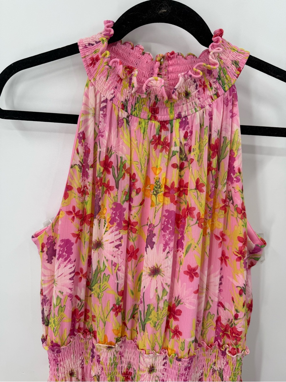 Taylor High Neck Floral Chiffon Maxi Dress XL - Picture 3 of 10